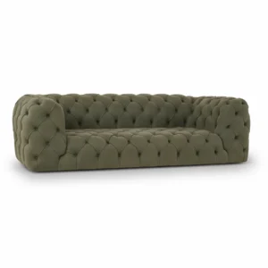 Canapea Chesterfield premium la comanda realizata manual din stofa catifelata